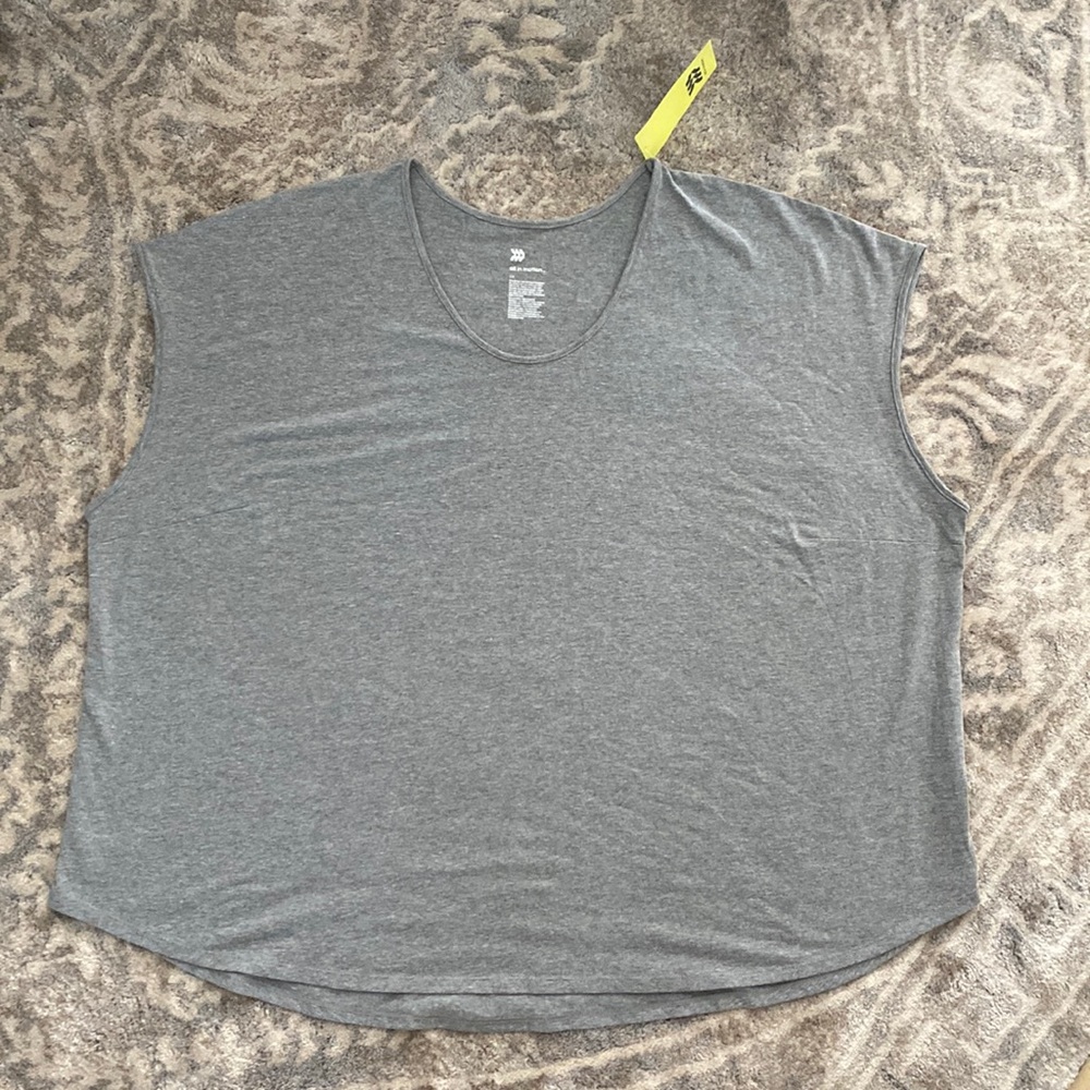 All in Motion Womens Plus 4X Active Top‎ gray